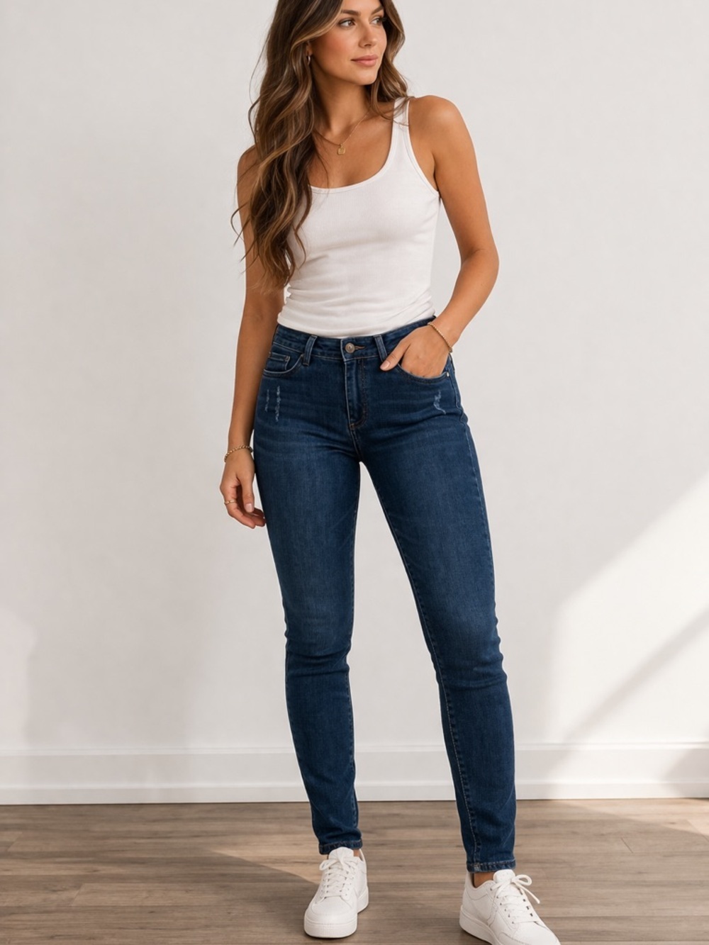 Frame Womens 25 Skinny Jeans Dark Wash Stretchy